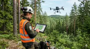 O fim do achismo na silvicultura: Como o monitoramento via drones e GIS blinda o seu projeto de compensação.